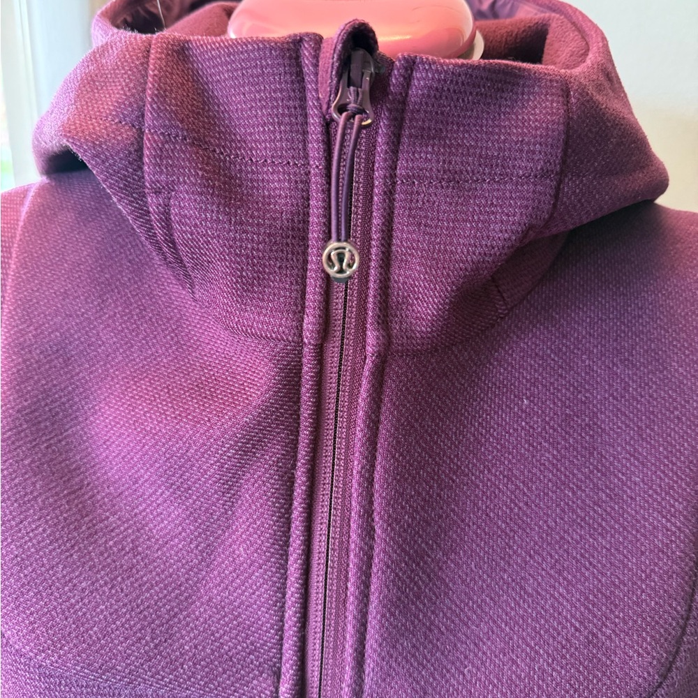 Lululemon Athletica Purple Trench Coat with High Collar - Picture 2 of 14